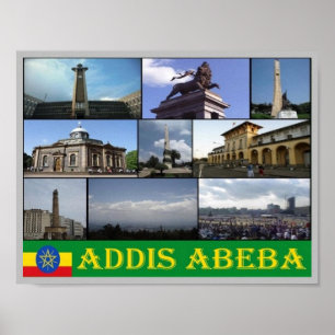 Ethiopia - Addis Ababa - Mosaic - Poster