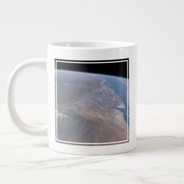 Ethiopia And Part Of The Red Sea Giant Coffee Mug (Left)