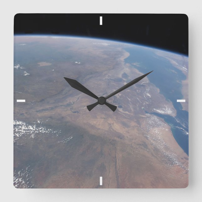 Ethiopia And Part Of The Red Sea Square Wall Clock (Front)