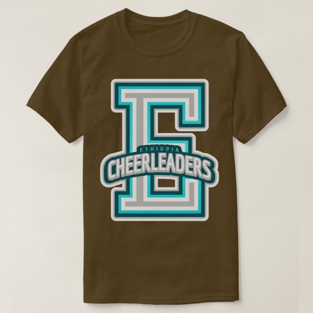 Ethiopia Cheerleader T-Shirt (Design Front)