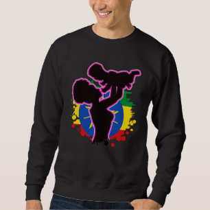 Ethiopia Child Ethiopian Africa Love Flag Mother P Sweatshirt