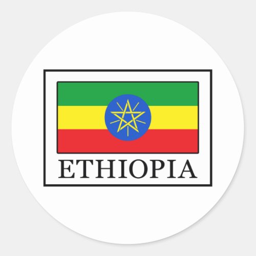 Ethiopia Classic Round Sticker