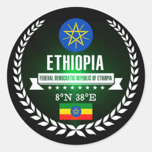Ethiopia Classic Round Sticker