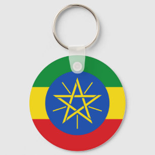 Ethiopia (Ethiopian) Flag Keychain