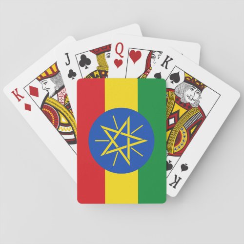 Ethiopia Ethiopian Flag Playing Cards