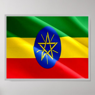 Ethiopia - Ethiopian Flag - Poster