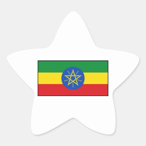 Ethiopia – Ethiopian Flag Star Stickers | Zazzle