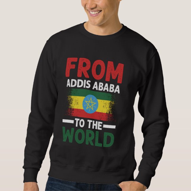 Ethiopia Ethiopian Flag Sweatshirt (Front)