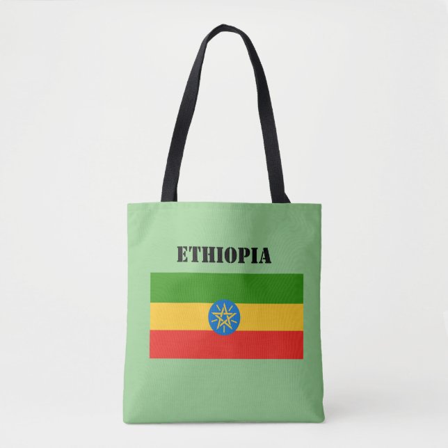 Ethiopia Flag Africa Tote Bag (Front)
