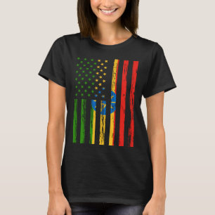 Ethiopia Flag America US It is in my DNA Ethiopia T-Shirt