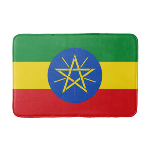 Ethiopia Flag Bath Mat