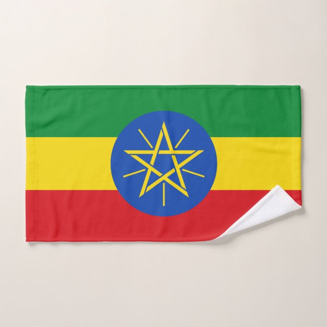 Ethiopia Flag Bath Towel Set (Hand Towel)