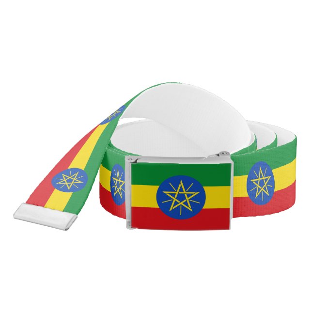Ethiopia Flag Belt (Snake)