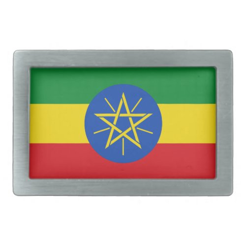 Ethiopia Flag Belt Buckle