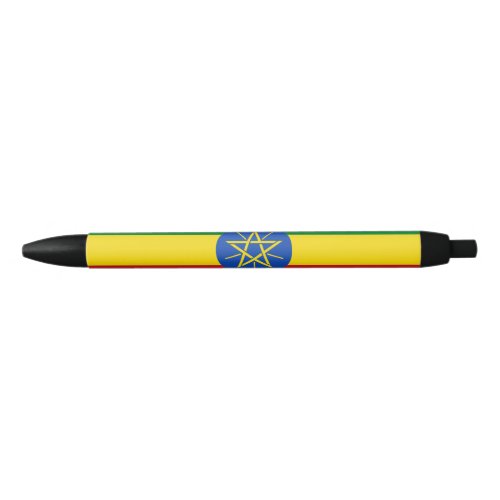 Ethiopia Flag Black Ink Pen