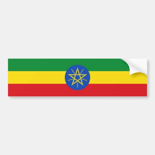 Ethiopia Flag Bumper Sticker