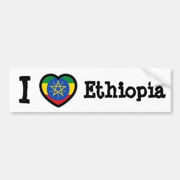 Ethiopia Flag Bumper Sticker by FlagWare at Zazzle