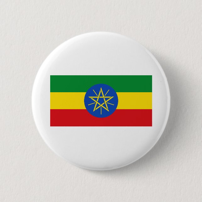 Ethiopia Flag Button (Front)