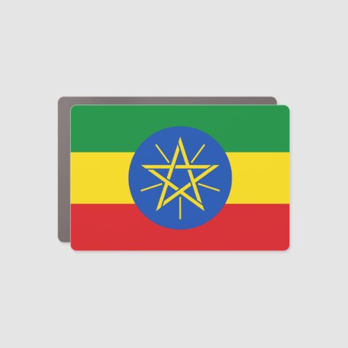 Ethiopia Flag Car Magnet