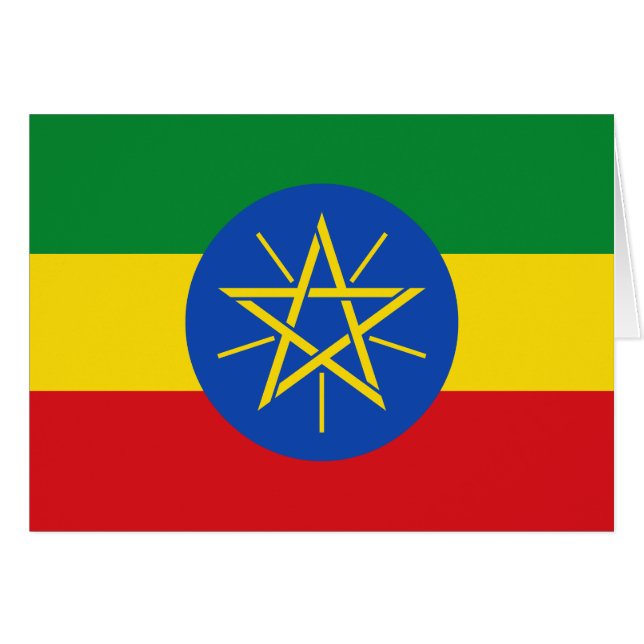 Ethiopia Flag Cards (Front Horizontal)