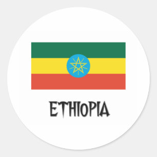 Ethiopia Flag Classic Round Sticker