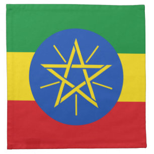 Ethiopia Flag Cloth Napkin