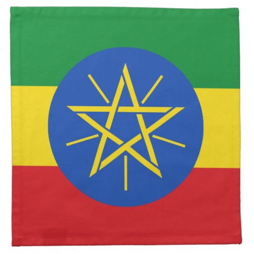 Ethiopia Flag Cloth Napkin