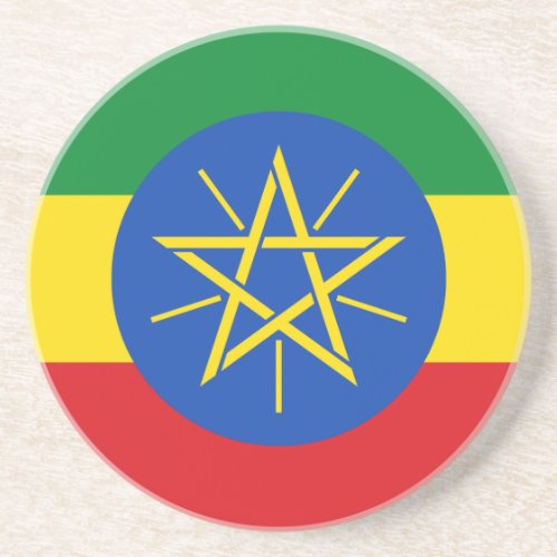 Ethiopia Flag Coaster