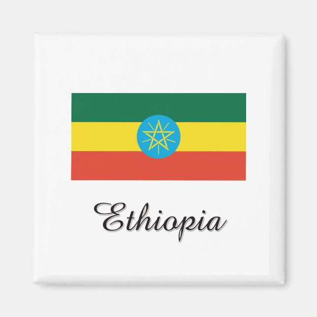 Ethiopia Flag Design Magnet (Front)