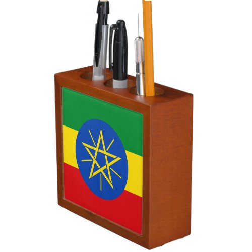 Ethiopia Flag Desk Organizer