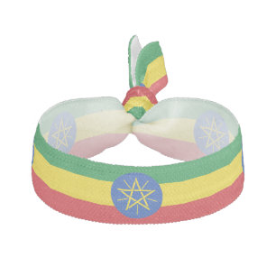 Ethiopia Flag Elastic Hair Tie