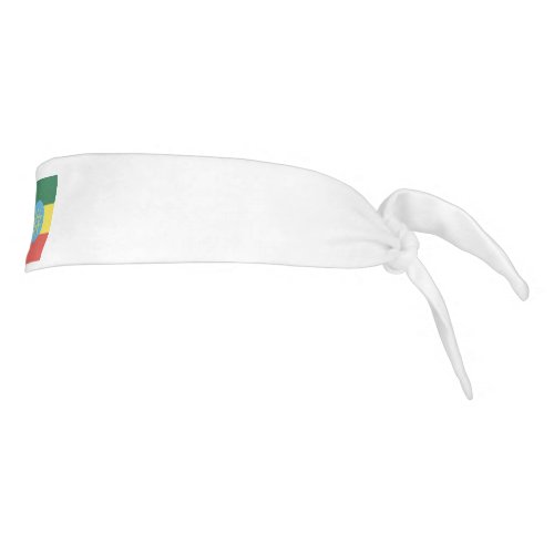 Ethiopia Flag Emblem Tie Headband