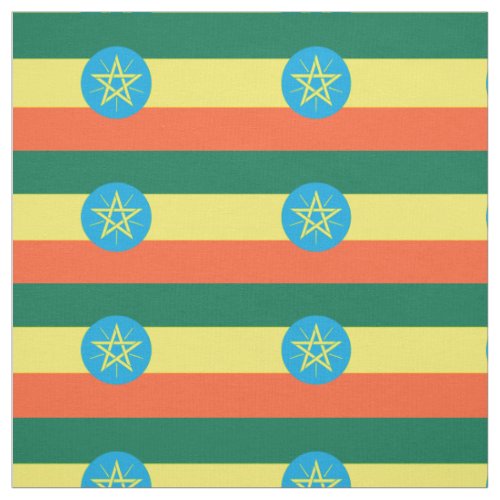 Ethiopia Flag Fabric
