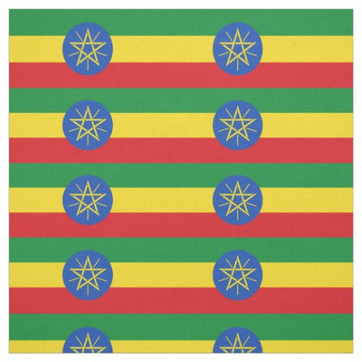 Ethiopia Flag Fabric