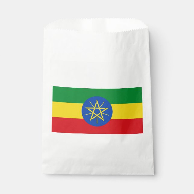 Ethiopia Flag Favor Bag (Front)