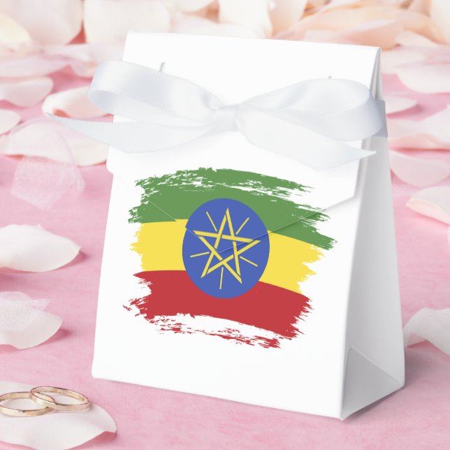 Ethiopia flag favor boxes (Wedding)