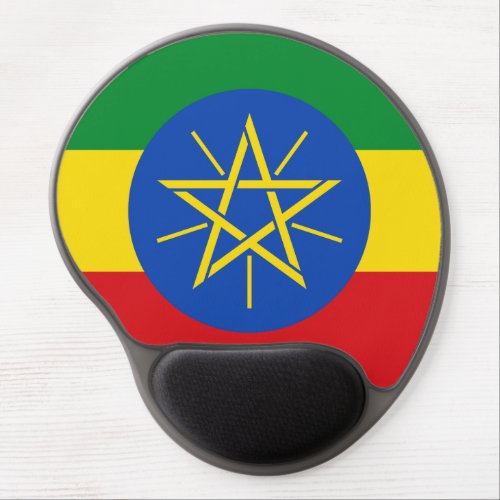 Ethiopia Flag Gel Mouse Pad