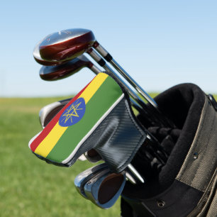 Ethiopia flag golf head cover