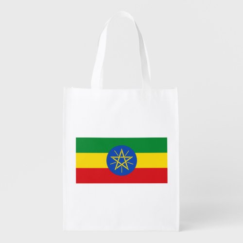Ethiopia Flag Grocery Bag