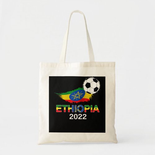 Ethiopia Flag Jersey Supporter Ethiopian Soccer Te Tote Bag