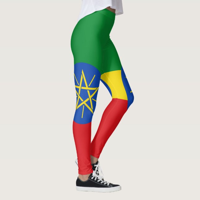 Ethiopia Flag Leggings (Right)