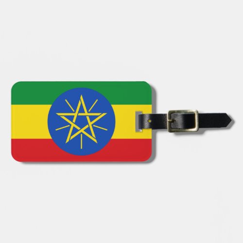 Ethiopia Flag Luggage Tag