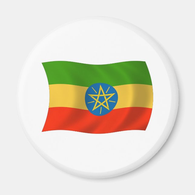 Ethiopia Flag Magnet (Front)