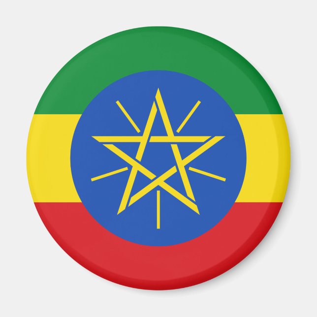 Ethiopia Flag Magnet (Front)