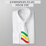 Ethiopia Flag Neck Tie<br><div class="desc">A neck tie with Ethiopian flag colors in wavy stripes. Stylish and new design.</div>