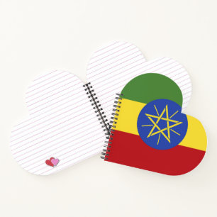 Ethiopia flag notebook