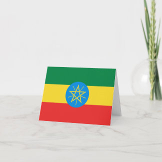 Ethiopia Flag Notecard