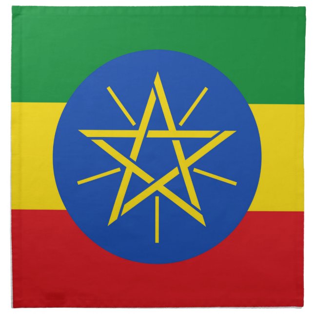 Ethiopia Flag on MoJo Napkin (Front)