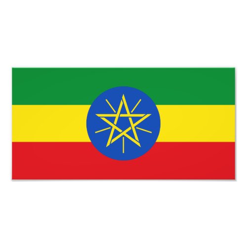 Ethiopia Flag Photo Print