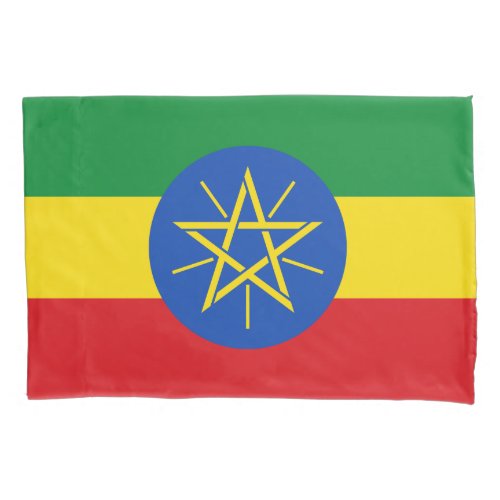 Ethiopia Flag Pillow Case